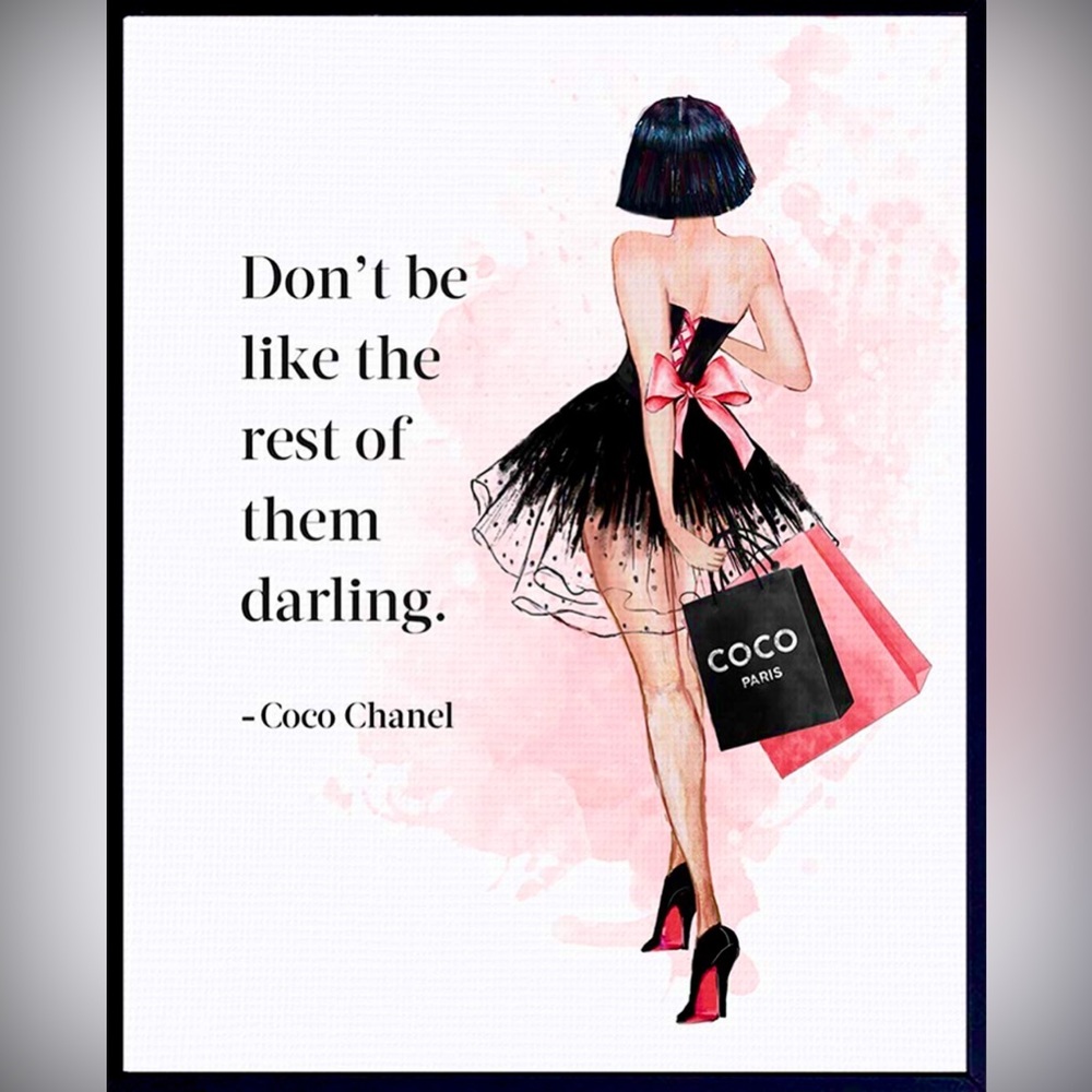 Glam Wall Decor Art print picture wall art- Chic Fashion Tiffany’s Chanel Gucci - Picture 2 of 14
